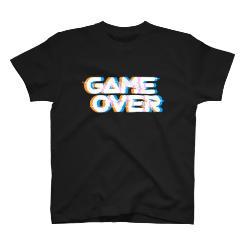 ゲームオーバー青×オレンジ Regular Fit T-Shirt