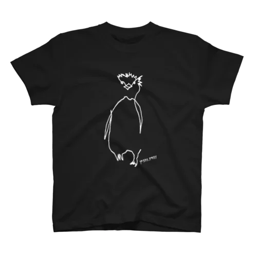 ひとふでがきペンギン（サイン入り） Regular Fit T-Shirt