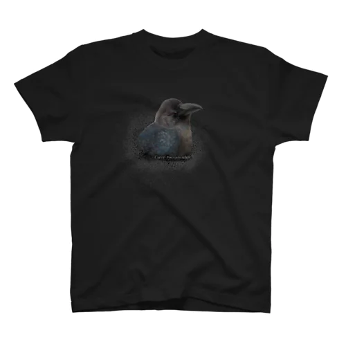 ハシブトガラス幼鳥・濃色（★寄付） Regular Fit T-Shirt