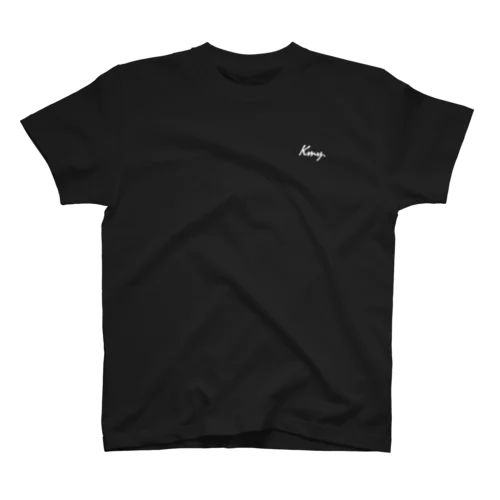 KMY.筆記体白 Regular Fit T-Shirt