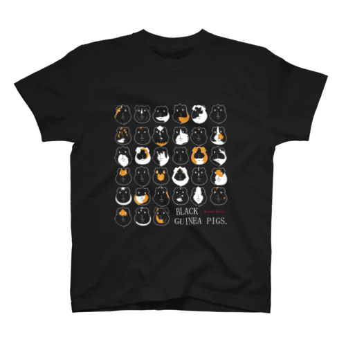 BLACK GUINEA PIGS.(モルモット) スタンダードTシャツ