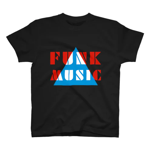 赤青/青赤 とんがり FUNKMUSIC。 B スタンダードTシャツ