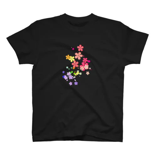 花柄 Regular Fit T-Shirt