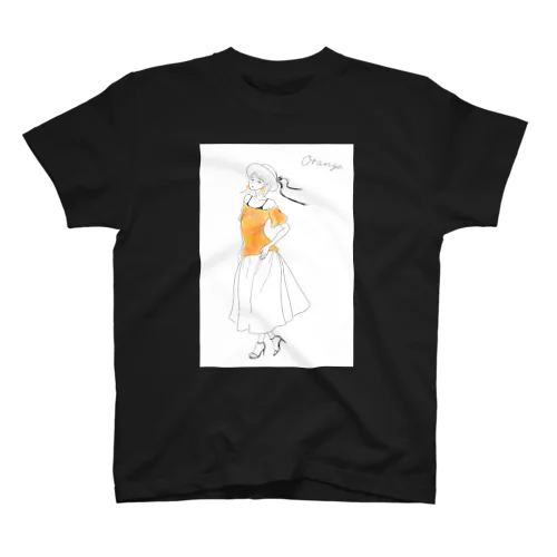 palette: Orange(白背景) Regular Fit T-Shirt