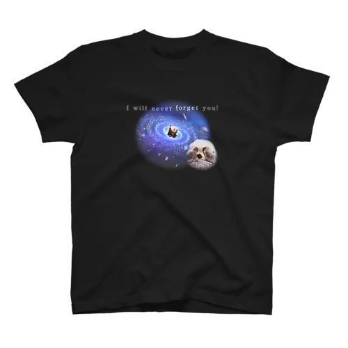 宇宙に吸い込まれていくラッコ  スタンダードTシャツ