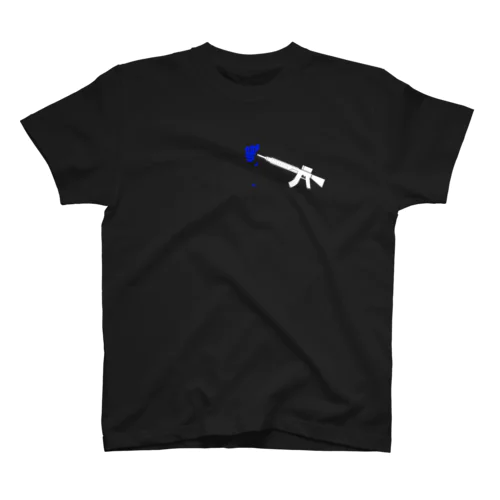 青い薔薇と銃 Regular Fit T-Shirt