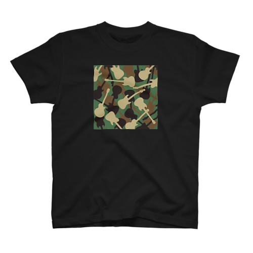 ギターカモフラージュ Regular Fit T-Shirt