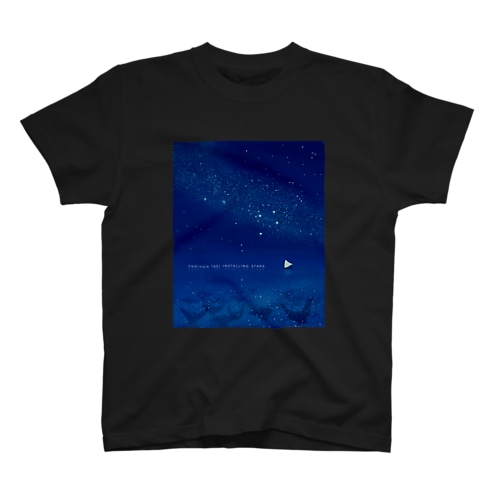 マダラトビエイ星空インストール中 Regular Fit T-Shirt