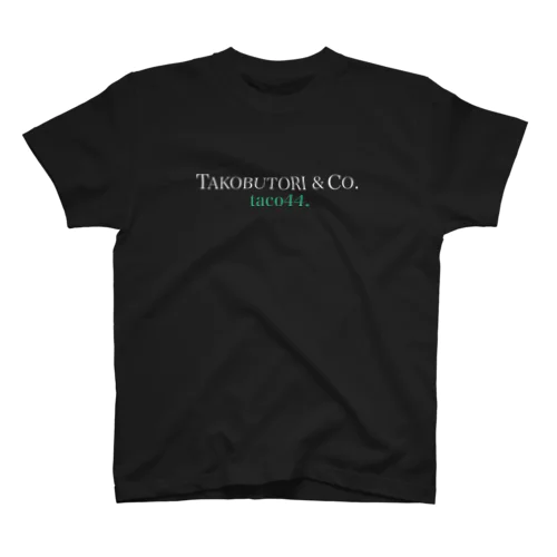 TACOBUTORI 白×緑　　黒用 スタンダードTシャツ