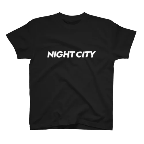 NIGHTCITY ロゴT ホワイト スタンダードTシャツ