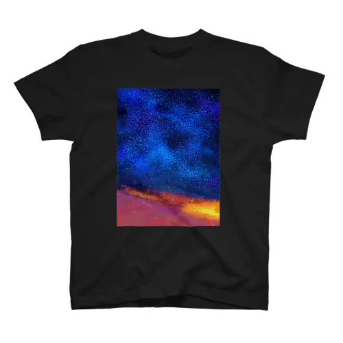 PICデザイン-夜空-1 Regular Fit T-Shirt