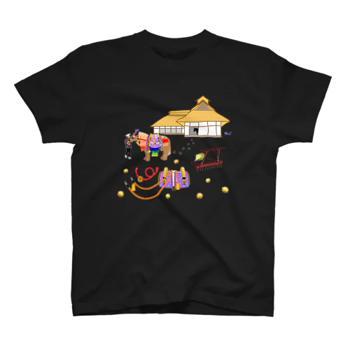 チャグチャグ馬コと曲り屋 スタンダードTシャツ