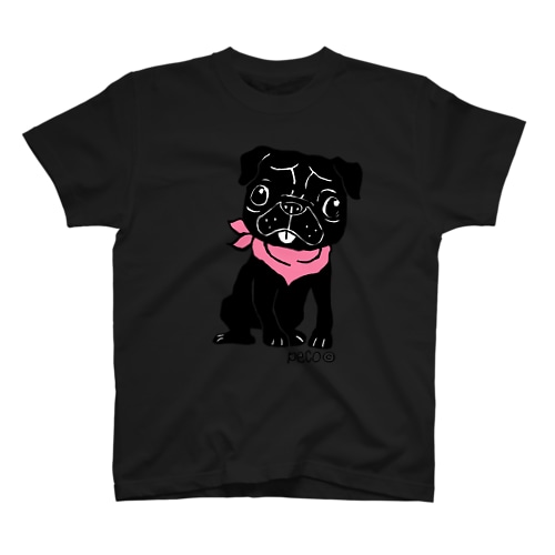 黒パグのペコ Regular Fit T-Shirt