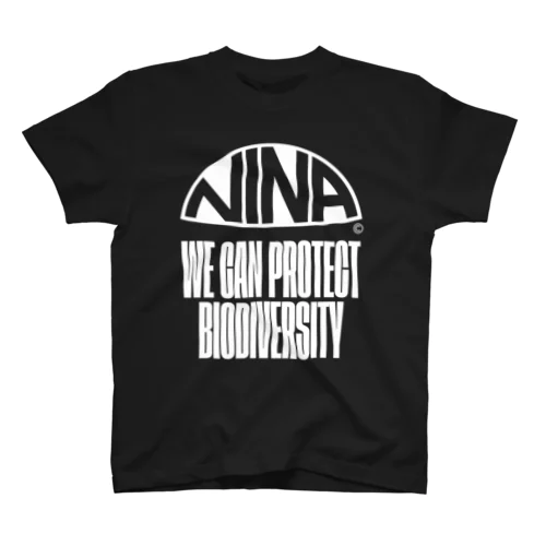 NINA LOGO & SLOGAN A WH Regular Fit T-Shirt