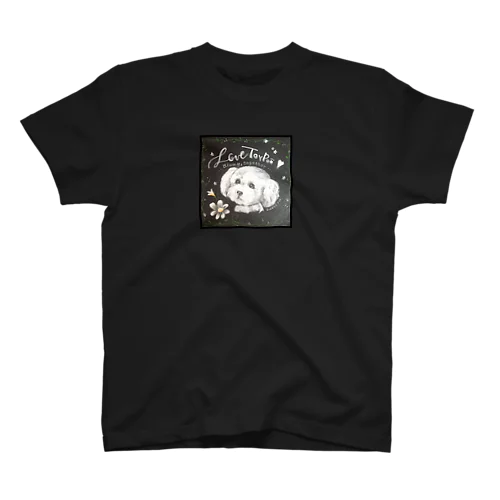 黒板わんにゃん　トイプードル Regular Fit T-Shirt