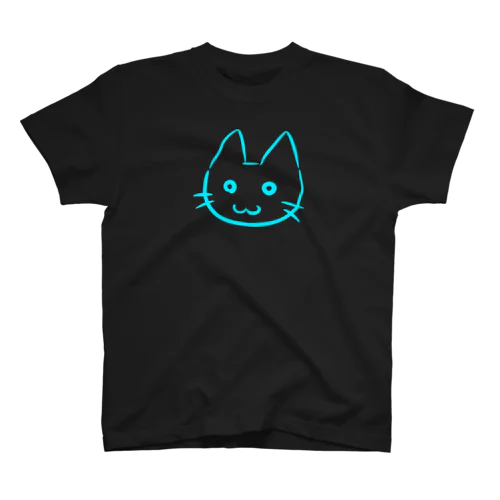 水色猫 Regular Fit T-Shirt