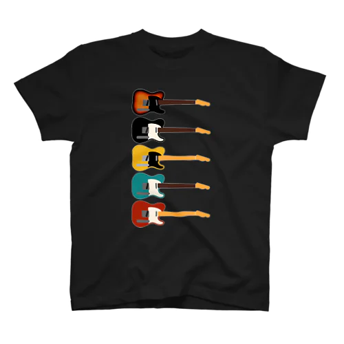 ギターがズラリ(色違い) Regular Fit T-Shirt