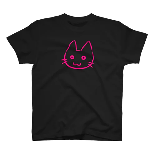 ピンク猫 スタンダードTシャツ