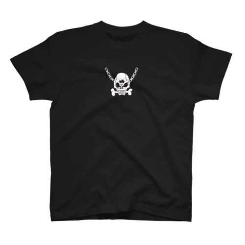 【両面プリント】骸骨と白蛇 2 Regular Fit T-Shirt