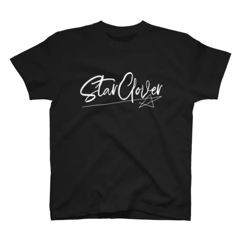 StarClover シンプルロゴ（白） Regular Fit T-Shirt