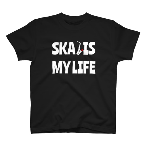 SKA IS MY LIFE（白） Regular Fit T-Shirt