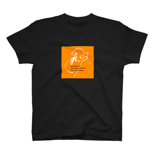 ボックスロゴ。(Orange) スタンダードTシャツ