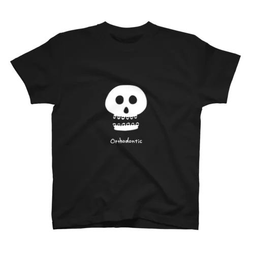 ドクロの矯正・白 Regular Fit T-Shirt