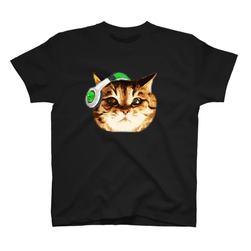 猫DJ（顔だけのやつ）ver.2 スタンダードTシャツ