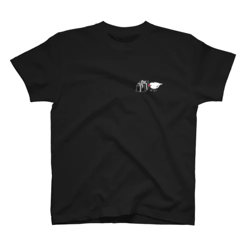 文鳥にプレゼント（ワンポイント） スタンダードTシャツ