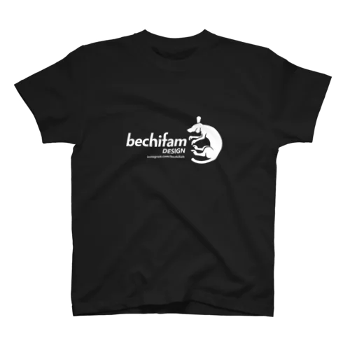 bechifam DESIGN 【original LOGO】 White Regular Fit T-Shirt