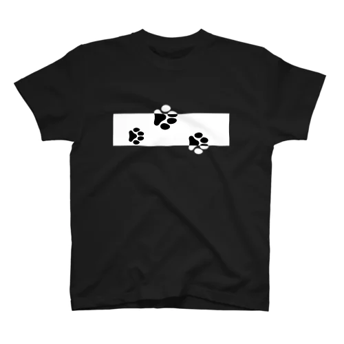 犬 猫 足跡 スタンダードTシャツ