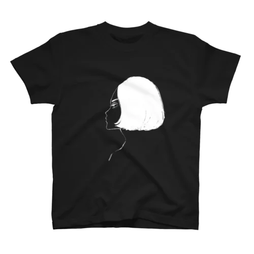 よこがお［BLACK］ Regular Fit T-Shirt