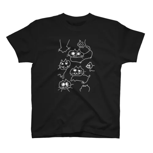 nekoneko!（白） Regular Fit T-Shirt