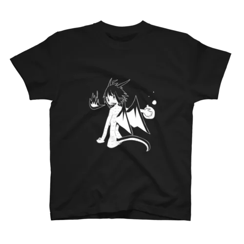 竜華ちゃんTシャツ(黒) スタンダードTシャツ