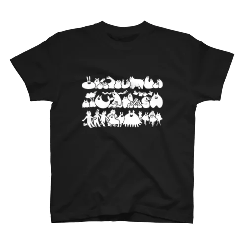 UZOMUZO(全員集合・白） スタンダードTシャツ