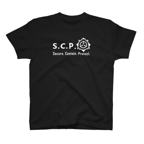 SCPロゴグッズ-文字入りシンプル[SCP Foundation] スタンダードTシャツ