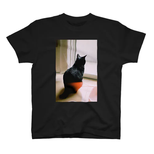 ねこの背中のねこ Regular Fit T-Shirt