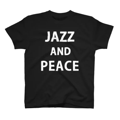 白文字JAZZ & PEACE Tシャツ Regular Fit T-Shirt