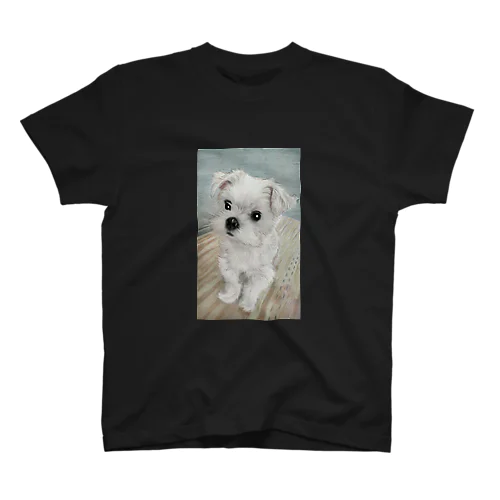 エサを待つ犬 スタンダードTシャツ