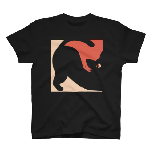 黒猫Tシャツ Chat noir B スタンダードTシャツ