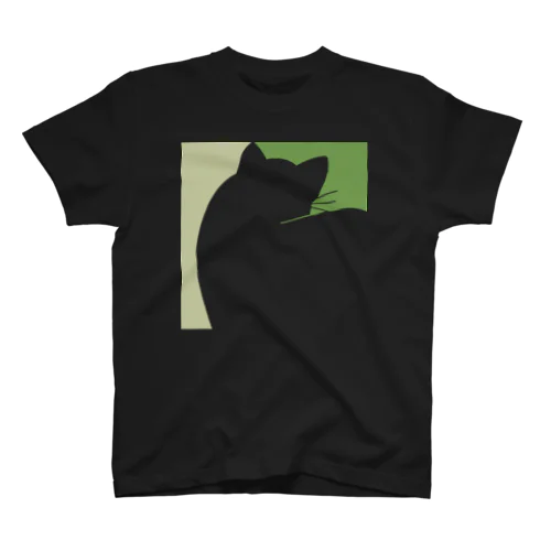 黒猫Tシャツ Chat noir D Regular Fit T-Shirt