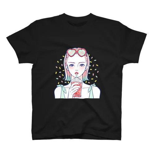 夏girl レトロカラー 濃色T Regular Fit T-Shirt