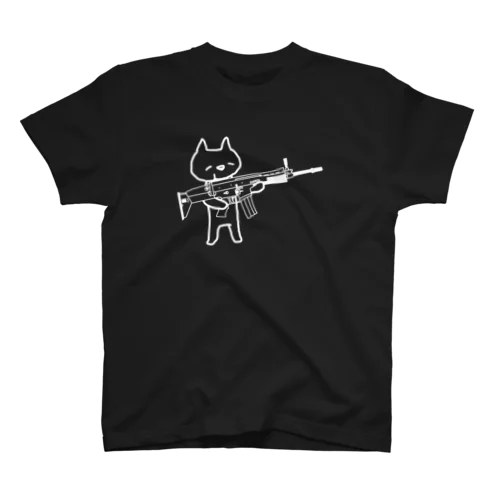 スカーねこ（白い線） スタンダードTシャツ