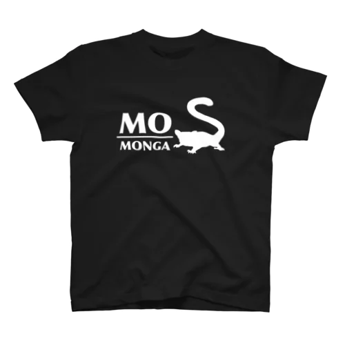 フクモモ愛好会。(MOMONGA/ブラック) スタンダードTシャツ