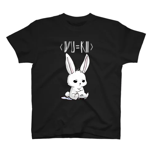 WU=KII キーうさ BLACK スタンダードTシャツ