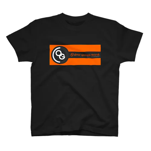 alma-gemea records (orange-black) スタンダードTシャツ