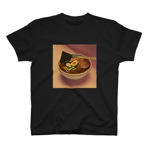 Ramen noodles （Midnight） Regular Fit T-Shirt