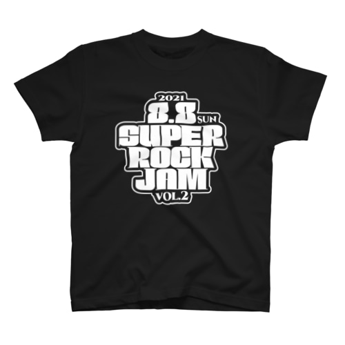 SUPER ROCK JAM 2021バンドロゴあり Regular Fit T-Shirt