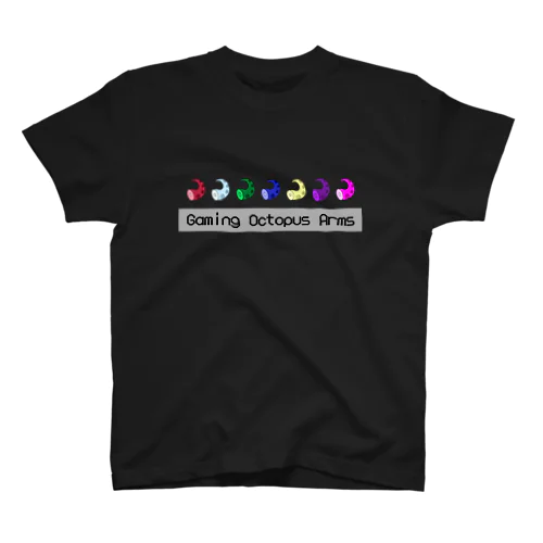 七色に光るタコ足 スタンダードTシャツ