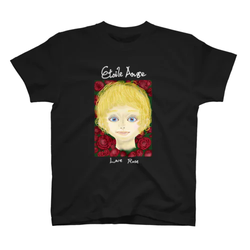 薔薇と少年 白文字 kirara’s picture  Regular Fit T-Shirt